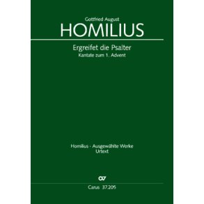 Ergreifet die Psalter, ihr christlichen Chöre : Kantate zum 1. Advent