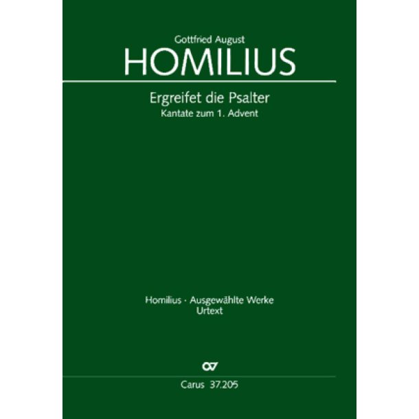 Ergreifet die Psalter, ihr christlichen Ch&ouml;re : Kantate zum 1. Advent