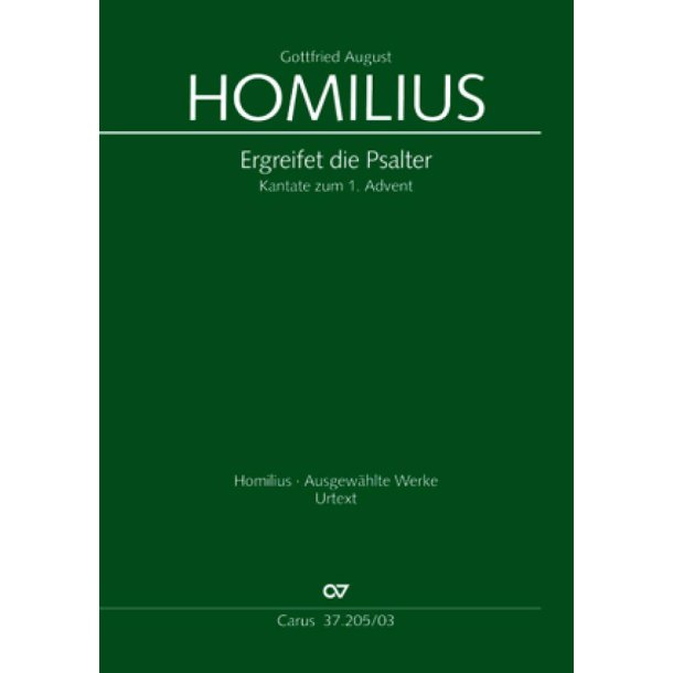 Ergreifet die Psalter, ihr christlichen Ch&ouml;re : Kantate zum 1. Advent