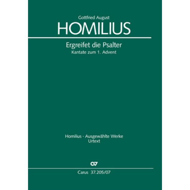 Ergreifet die Psalter, ihr christlichen Ch&ouml;re : Kantate zum 1. Advent