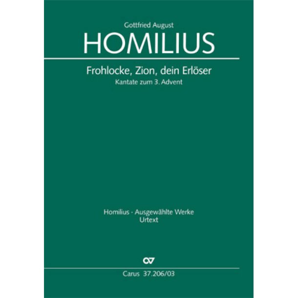 Frohlocke, Zion, dein Erl&ouml;ser : Kantate zum 3. Advent