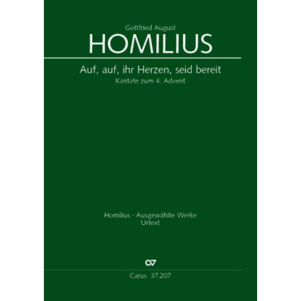 Auf, auf, ihr Herzen, seid bereit : Kantate zum 4. Advent