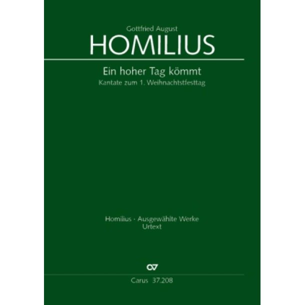 Ein hoher Tag k&ouml;mmt : Kantate zum 1. Weihnachtsfesttag