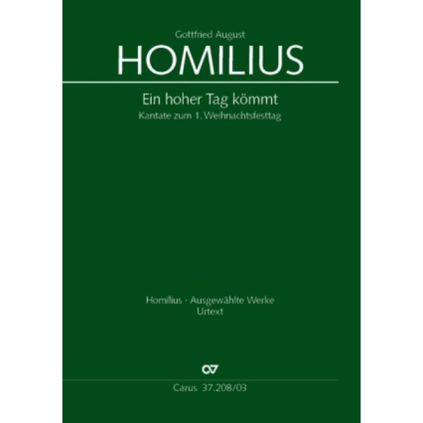 Ein hoher Tag k&ouml;mmt : Kantate zum 1. Weihnachtsfesttag