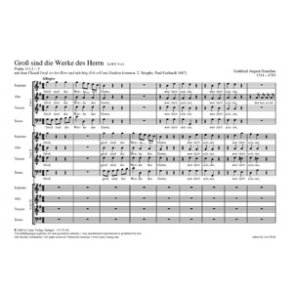 Groß sind die Werke des Herrn : Deutsche Spruchmotette mit Choral