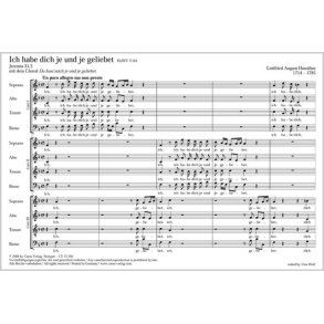 Ich habe dich je und je geliebet [2] : Deutsche Spruchmotette mit Choral