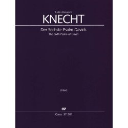 Der Sechste Psalm Davids : Herr Straf Mich Nicht In Deinem Zorne