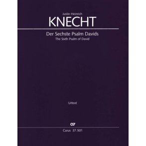 Der Sechste Psalm Davids : Herr Straf Mich Nicht In Deinem Zorne