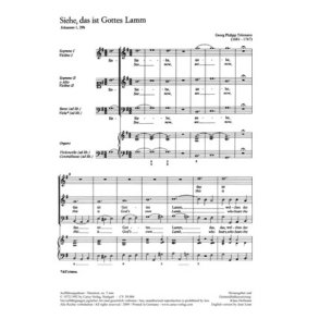 Siehe, das ist Gottes Lamm : Eingangschor aus der Kantate zum Sonntag Estomihi