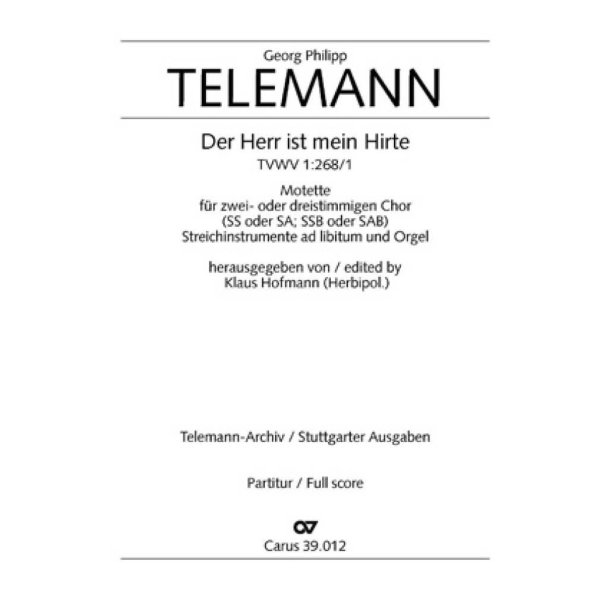 Der Herr ist mein Hirte : Eingangschor aus der Kantate zum 3. Pfingsttag
