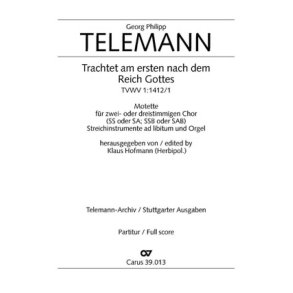 Trachtet am ersten nach dem Reich Gottes : Eingangschor aus der Kantate zum 15. Sonntag nach Trinitatis