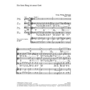 Ein feste Burg ist unser Gott TVWV 8:7 : Motette