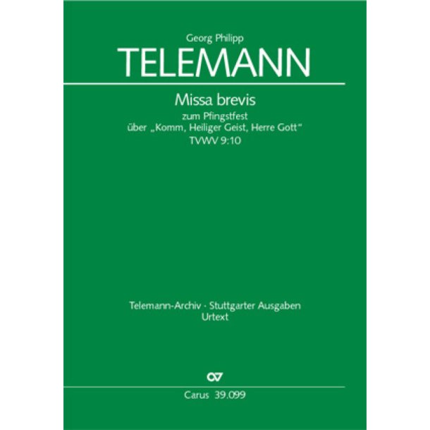 Missa brevis : zum Pfingstfest &uuml;ber Komm, Heiliger Geist, Herre Gott