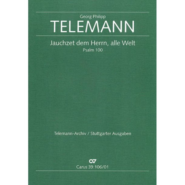 Jauchzet dem Herrn, alle Welt : C-Dur