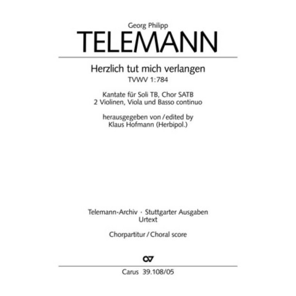 Herzlich tut mich verlangen : Kantate zu Mariae Reinigung