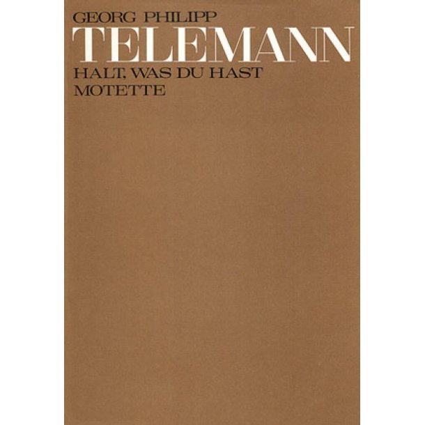 Halt, was du hast : Motette
