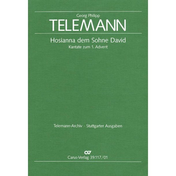 Hosianna dem Sohne David : Kantate zum 1. Advent