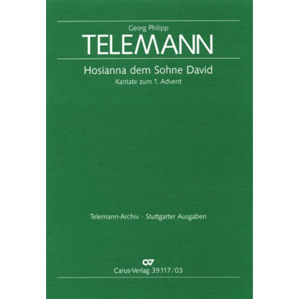 Hosianna dem Sohne David : Kantate zum 1. Advent