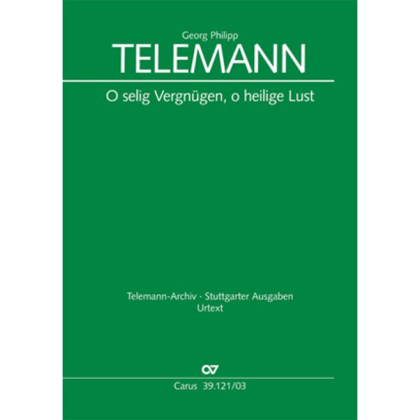 O selig Vergn&uuml;gen, o heilige Lust : Kommunionskantate