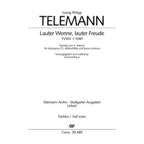 Lauter Wonne, lauter Freude : Kantate zum 4. Advent