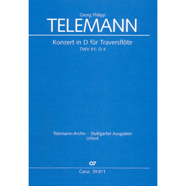 Konzert in D f&uuml;r Traversfl&ouml;te : D-Dur