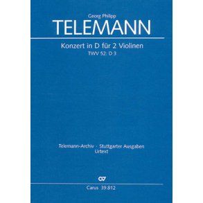 Konzert in D für 2 Violinen : D-Dur