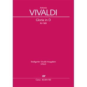 Gloria in D RV 589 : Klavierauszug
