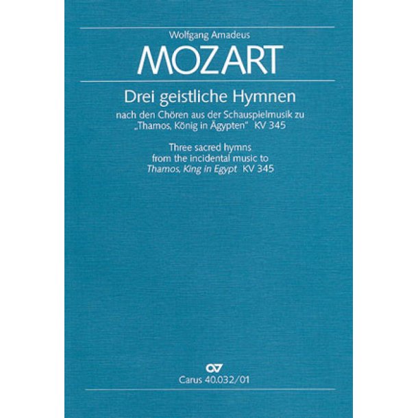 Drei geistliche Hymnen nach den Thamos-Ch&ouml;ren