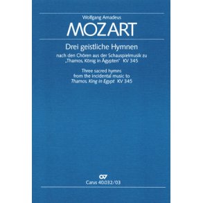 Drei geistliche Hymnen nach den Thamos-Chören