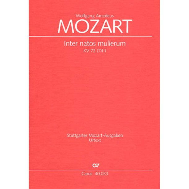 Inter natos mulierum : Offertorium de S. Joanne Baptista