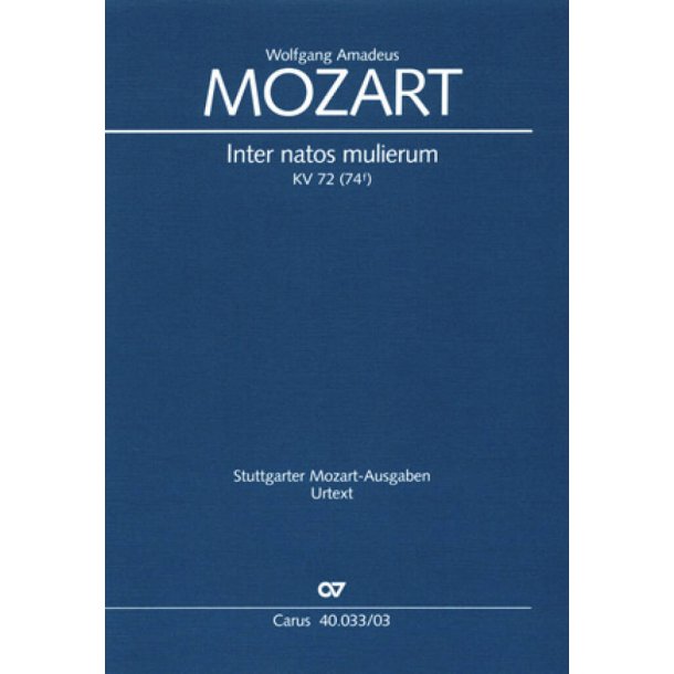 Inter natos mulierum : Offertorium de S. Joanne Baptista