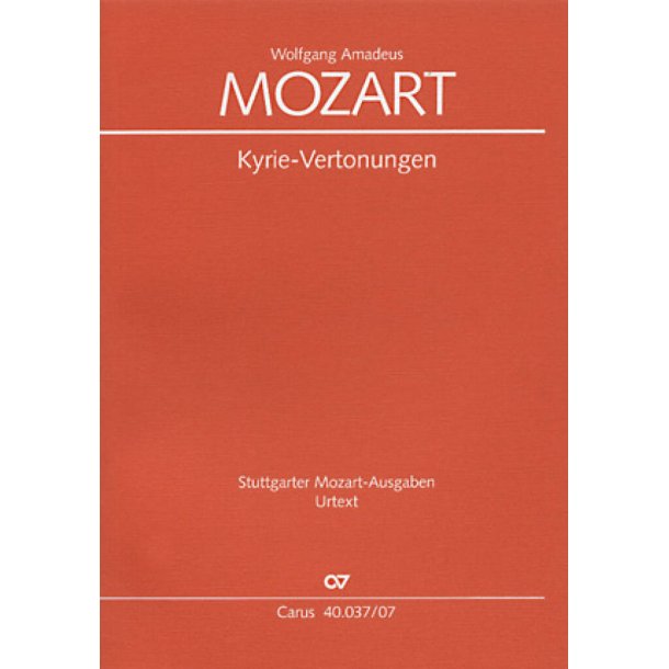 Mozart: Kyrie-Vertonungen