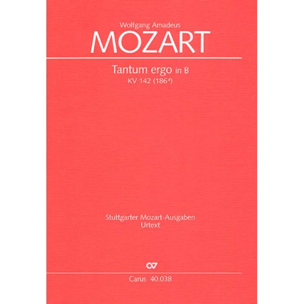 Tantum ergo in B : nach Johann Zach