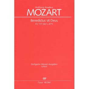 Benedictus sit Deus Pater KV 117 : C-Dur