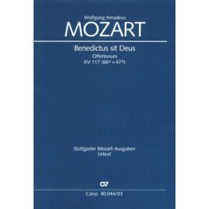 Benedictus sit Deus Pater KV 117 : C-Dur