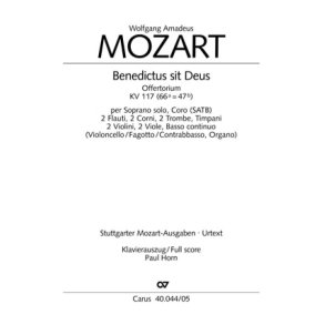 Benedictus sit Deus Pater : C-Dur