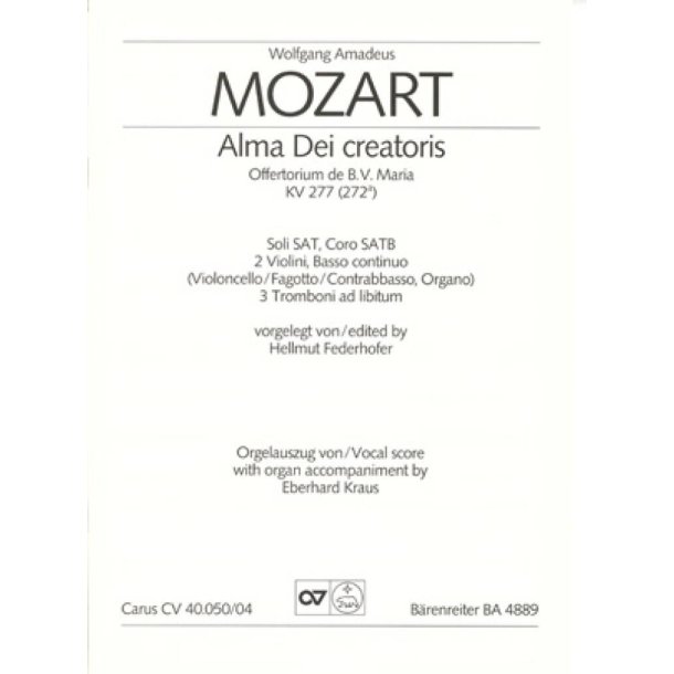 Alma Dei creatoris : Offertorium de B.V. Maria