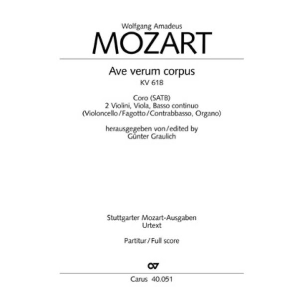 Ave verum corpus : Motette