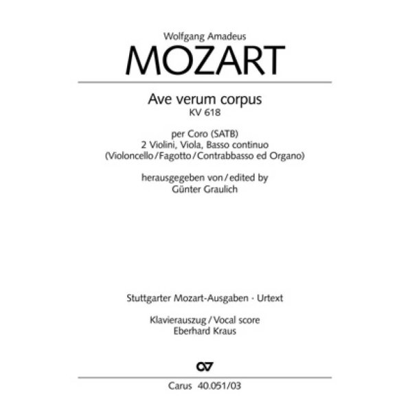 Ave Verum Corpus : Motette