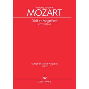 Dixit et Magnificat KV 193 : C-Dur