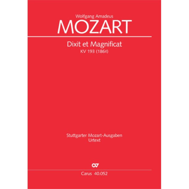 Dixit et Magnificat KV 193 : C-Dur