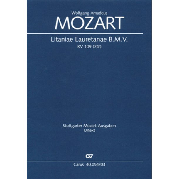 Litaniae Lauretanae B.M.V in B : B-Dur