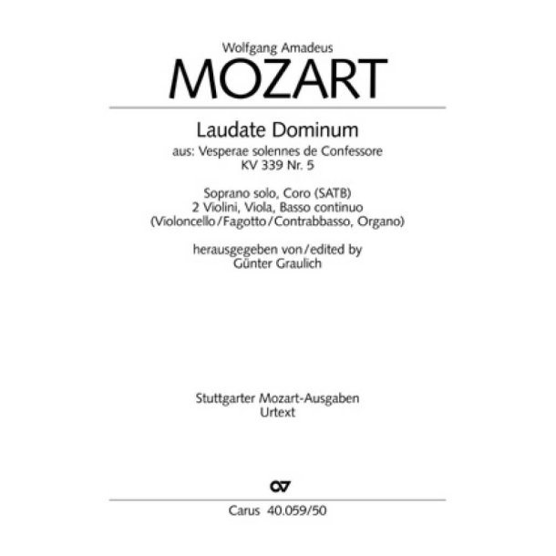 Laudate Dominum in F : uit Vesperae Solennes de Confessore