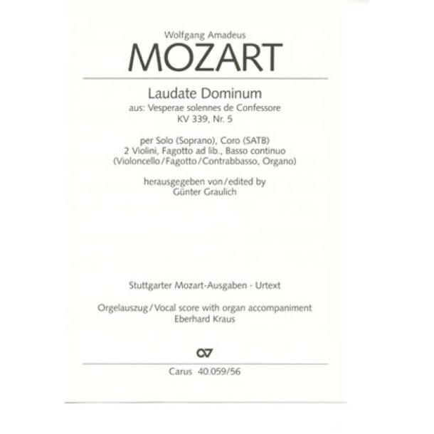 Laudate Dominum in F : aus: Vesperae solennes de Confessore