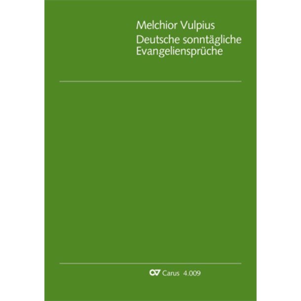 Vulpius: Deutsche sonnt&auml;gliche Evangelienspr&uuml;che