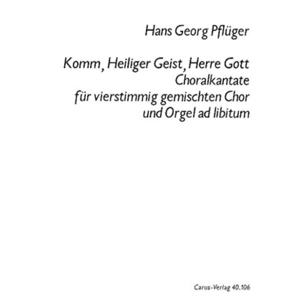 Komm, Heiliger Geist, Herre Gott
