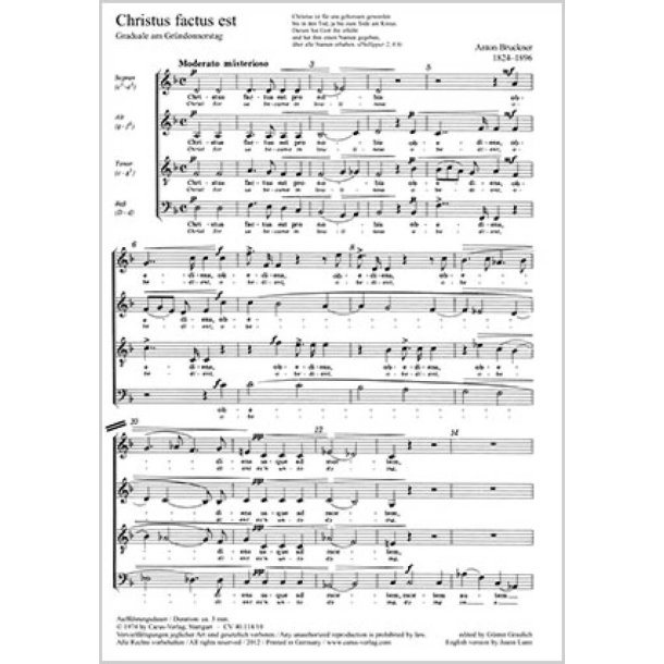 Christus factus est : Graduale am Gr&uuml;ndonnerstag