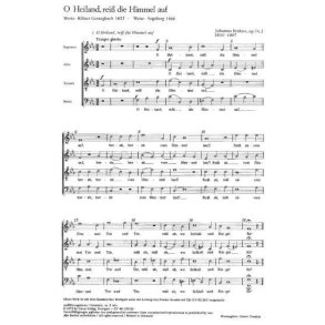 O Heiland, Reiß die Himmel auf : aus: Zwei Motetten