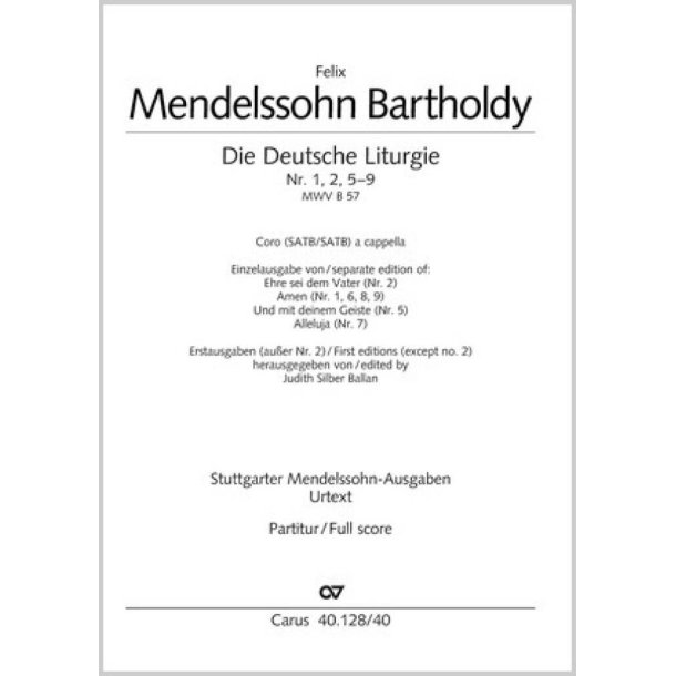 Mendelssohn: Ehre sei dem Vater- Responsorien