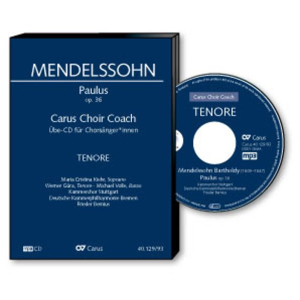 Paulus. Carus Choir Coach. Tenor : Oratorio MWV A 14